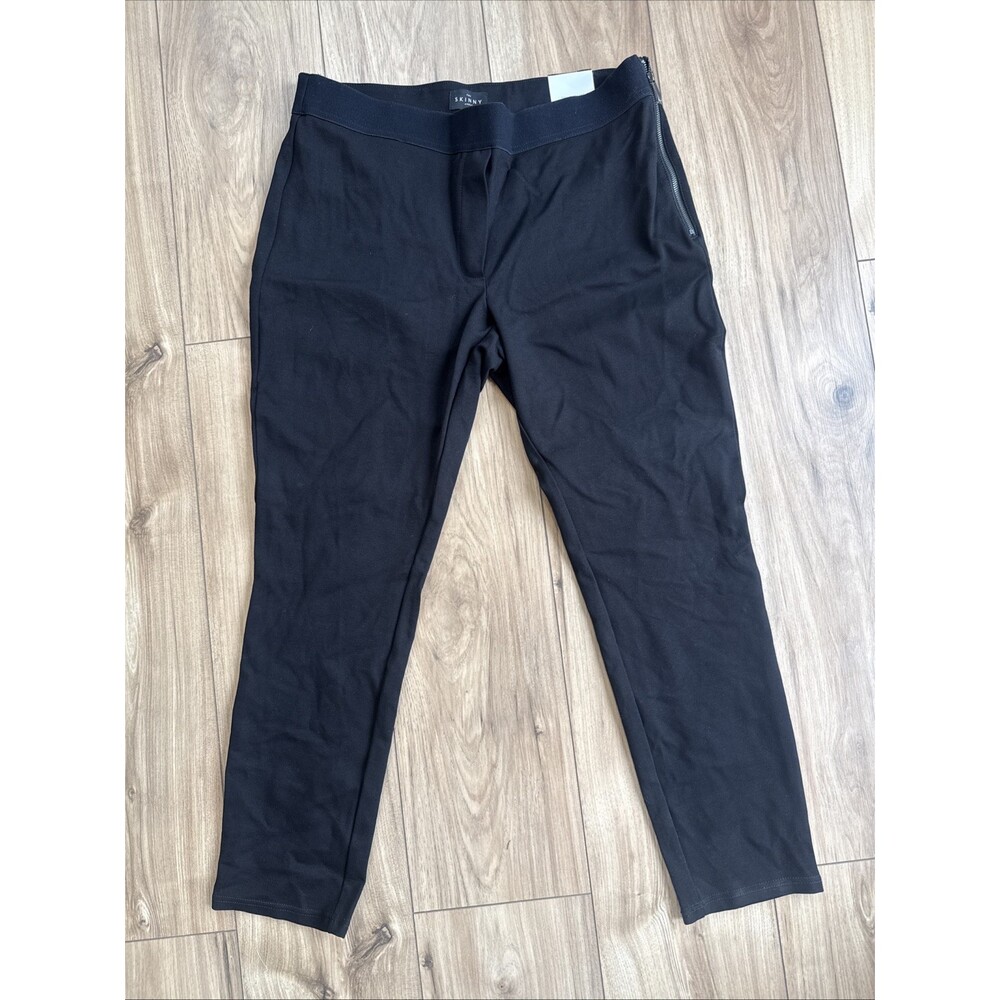 White House Black Market Black High-Rise The Skinny Ankle Dress Pants Women's 14